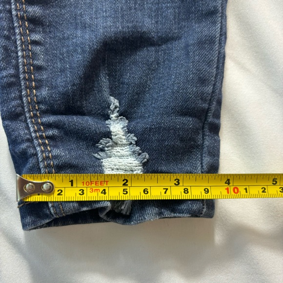 True Craft High Rise Skinny Jeans Slightly Distressed Blue Denim Pants Size 7 - Picture 15 of 15